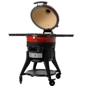 Kamado Joe barbecue met geopend deksel