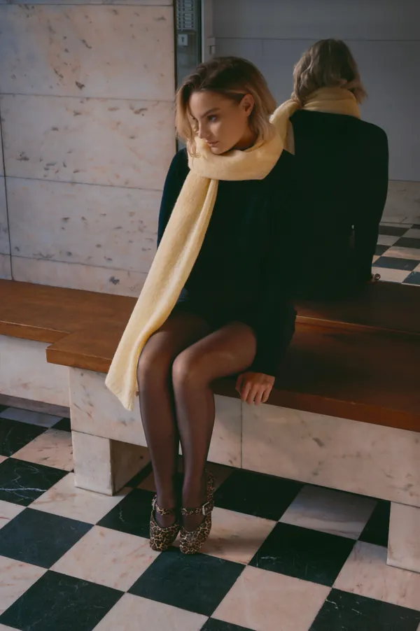 Celeste damessjaal in alpaca van Leselles